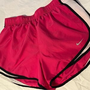 Nike Women's Dri Fit Athletic Shorts in Pink and Black